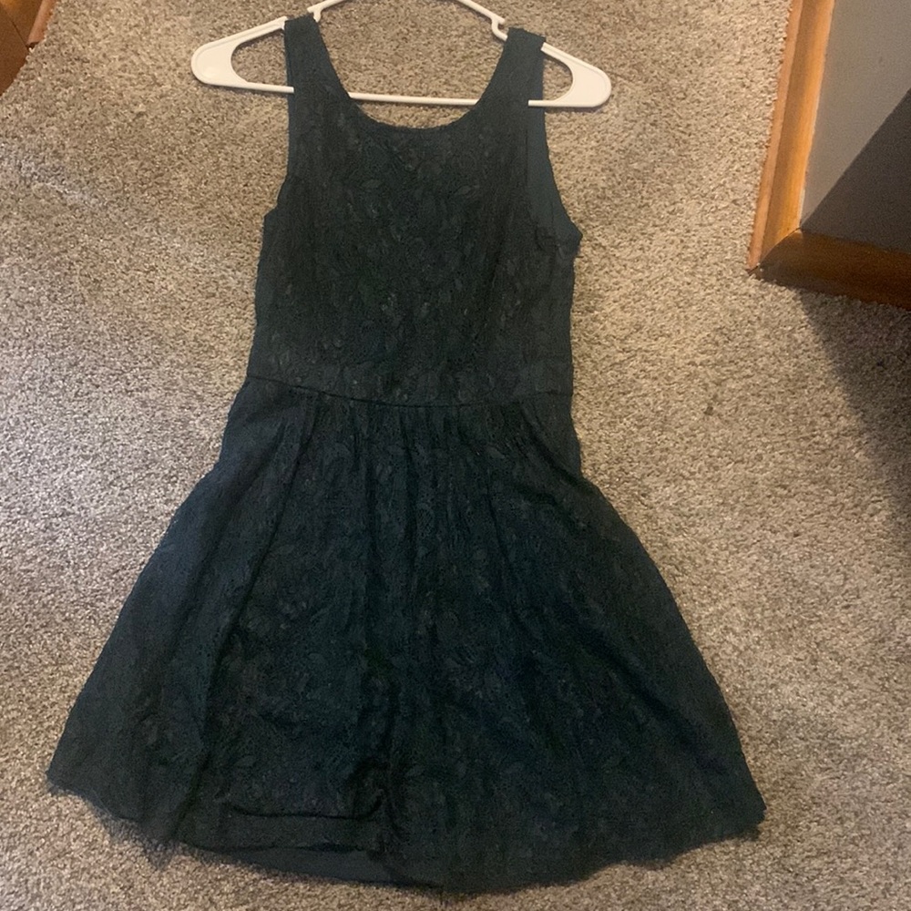 Dark green dress